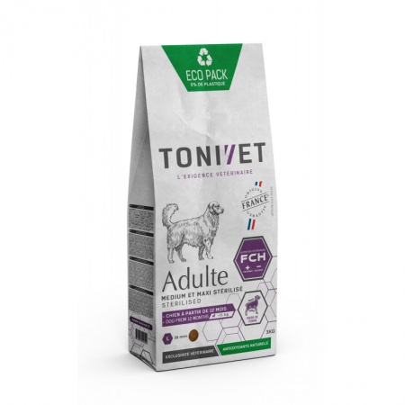 TONIVET® - Chien Adulte Stérilisé - Medium & Maxi