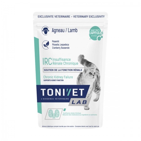 TONIVET® - LAB Chat - Sachet Aliment Complet Humide IRC Agneau