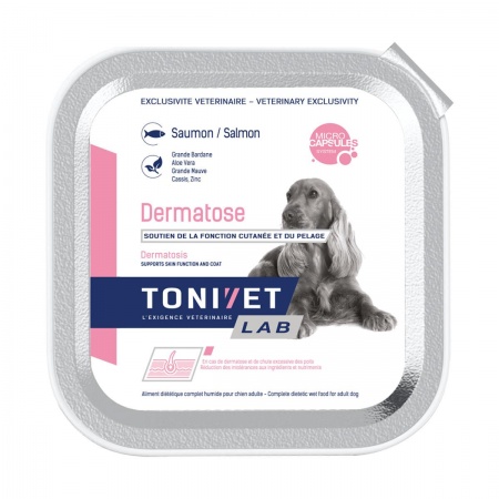 TONIVET® - LAB Chien - Aliment Complet Humide DERMATOSE au Saumon