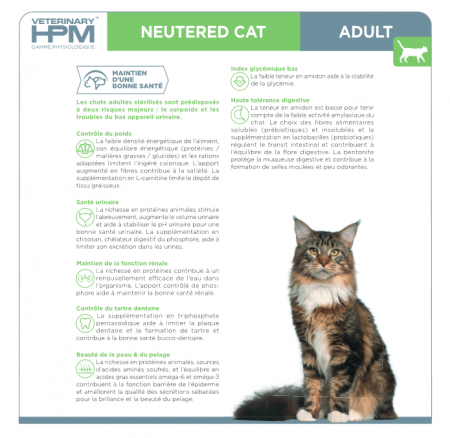 VIRBAC - VET HPM Chat Adult Neutered