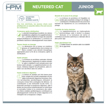 VIRBAC - VET HPM Chat Junior Neutered