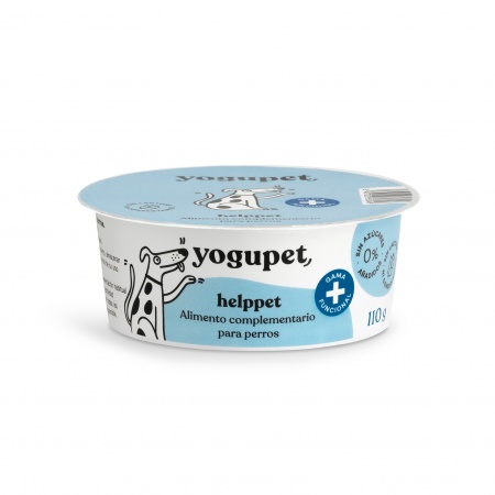 yogupet - Yaourt pour Chien HELPPET (Sans Lactose & Sans Sucre Ajouté) avec des Graines de Chia, de l\'Inuline et du Ginseng