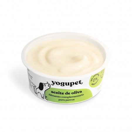 yogupet - Yaourt pour Chien OLIVEPET (Sans Lactose & Sans Sucre Ajouté) avec de l\'Huile d\'Olive Vierge Extra