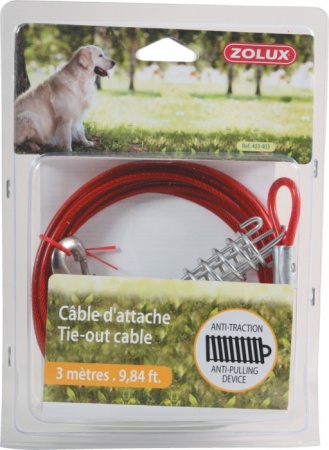 ZOLUX - Cable D\'Attache Chien 3m