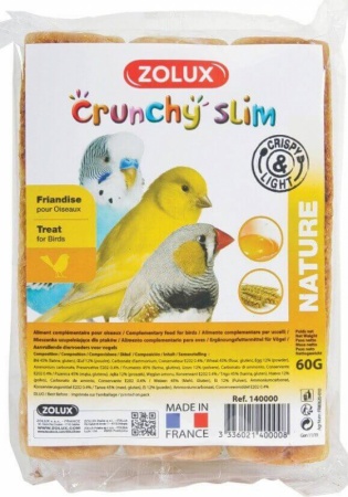 ZOLUX - Crunchy Slim - Echaudés nature x3