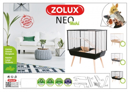 ZOLUX - Neo Muki - Cage sur pieds